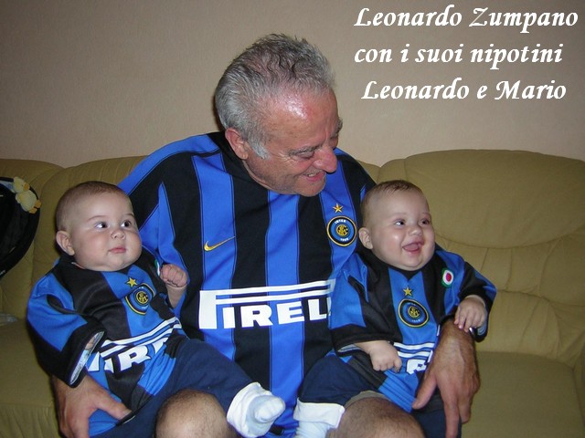 Leonardo Zumpano con i suoi nipotini  Leonardo e Mario