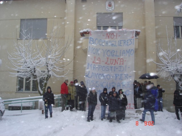 8 Marzo 2010 Bocchigliero in sciopero