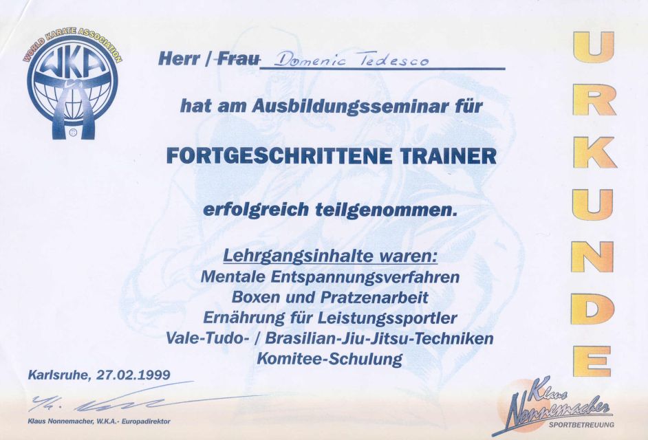 Diploma di allenatore